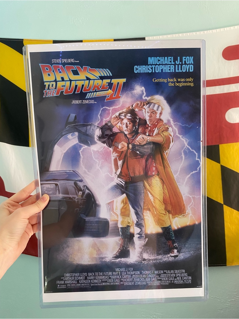 Back to the Future II Poster Print - Blue